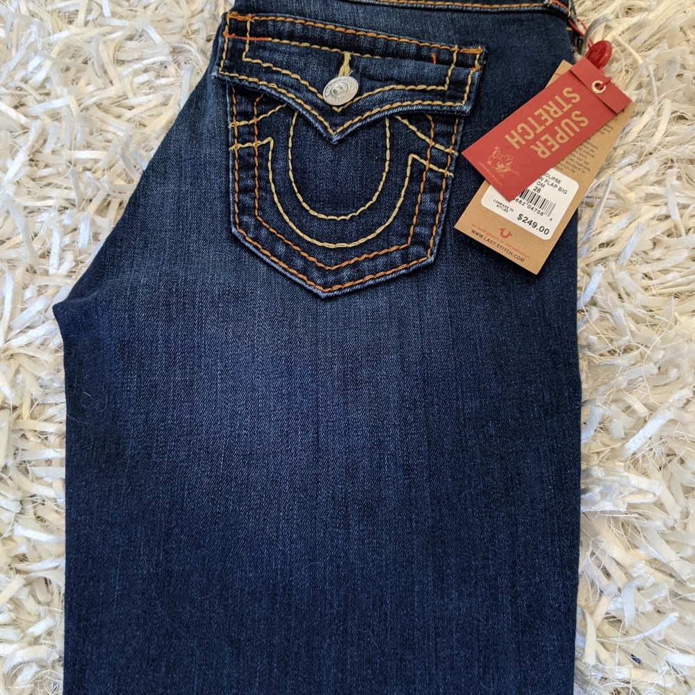 NWT True Religion Bootcut Jeans size 28